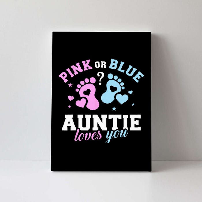 Gender Reveal Auntie Aunt Canvas