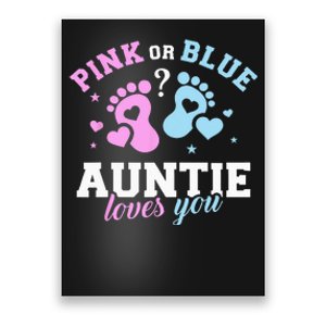 Gender Reveal Auntie Aunt Poster