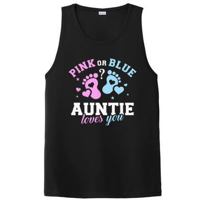 Gender Reveal Auntie Aunt PosiCharge Competitor Tank