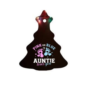 Gender Reveal Auntie Aunt Ceramic Tree Ornament