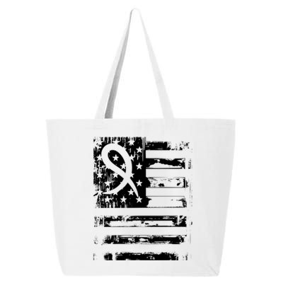 Gray Ribbon Awareness Month Cute Gift 25L Jumbo Tote