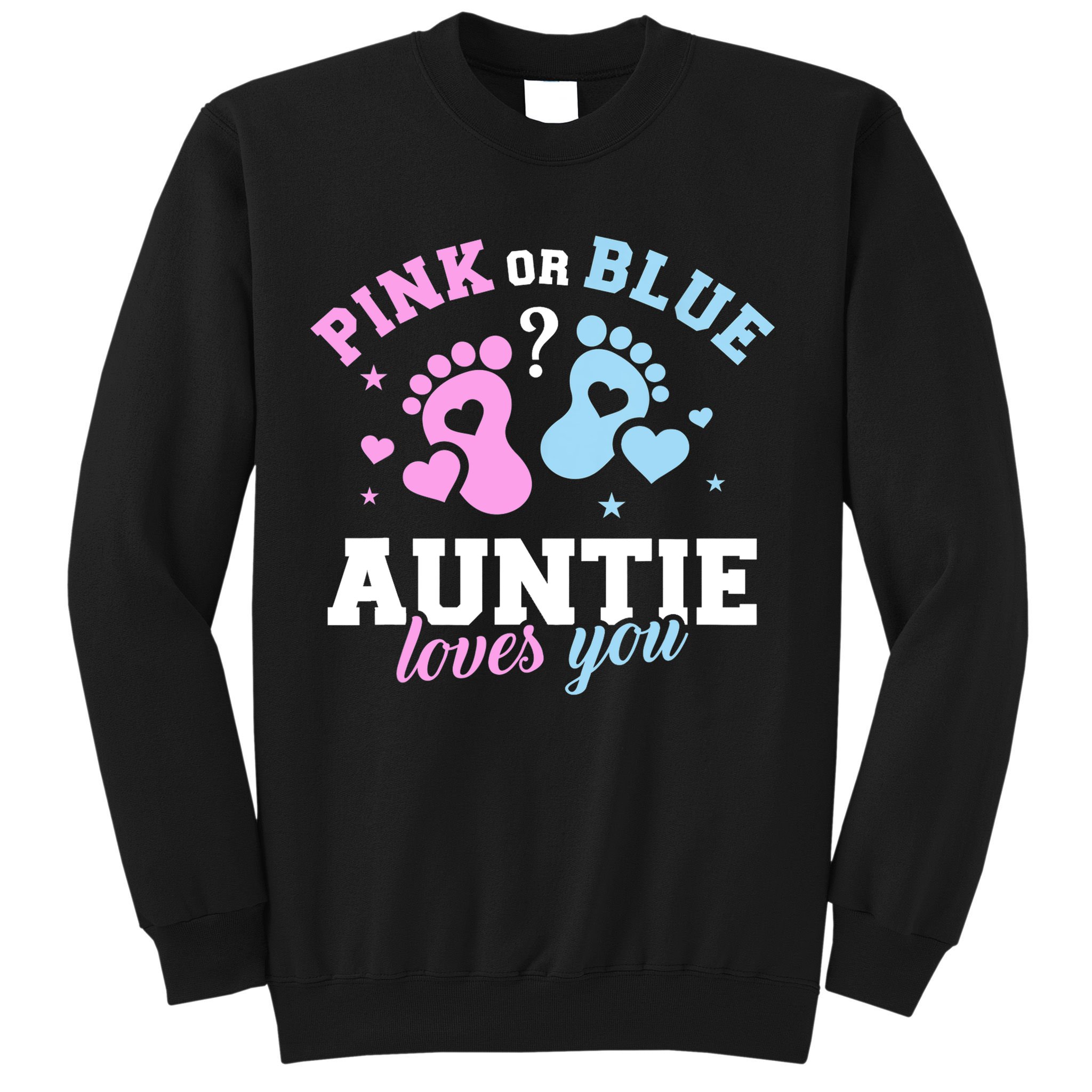 Gender Reveal Auntie Aunt TShirt Sweatshirt