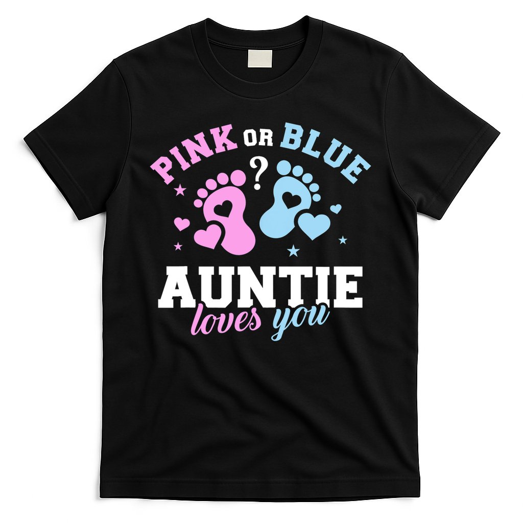 Gender Reveal Auntie Aunt TShirt T-Shirt