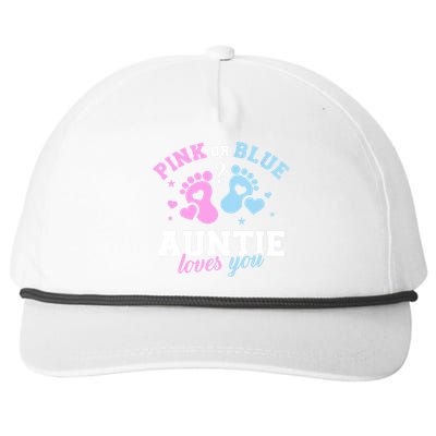 Gender Reveal Auntie Aunt TShirt Snapback Five-Panel Rope Hat