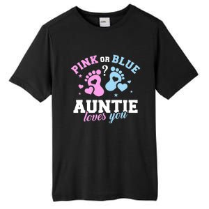 Gender Reveal Auntie Aunt TShirt Tall Fusion ChromaSoft Performance T-Shirt