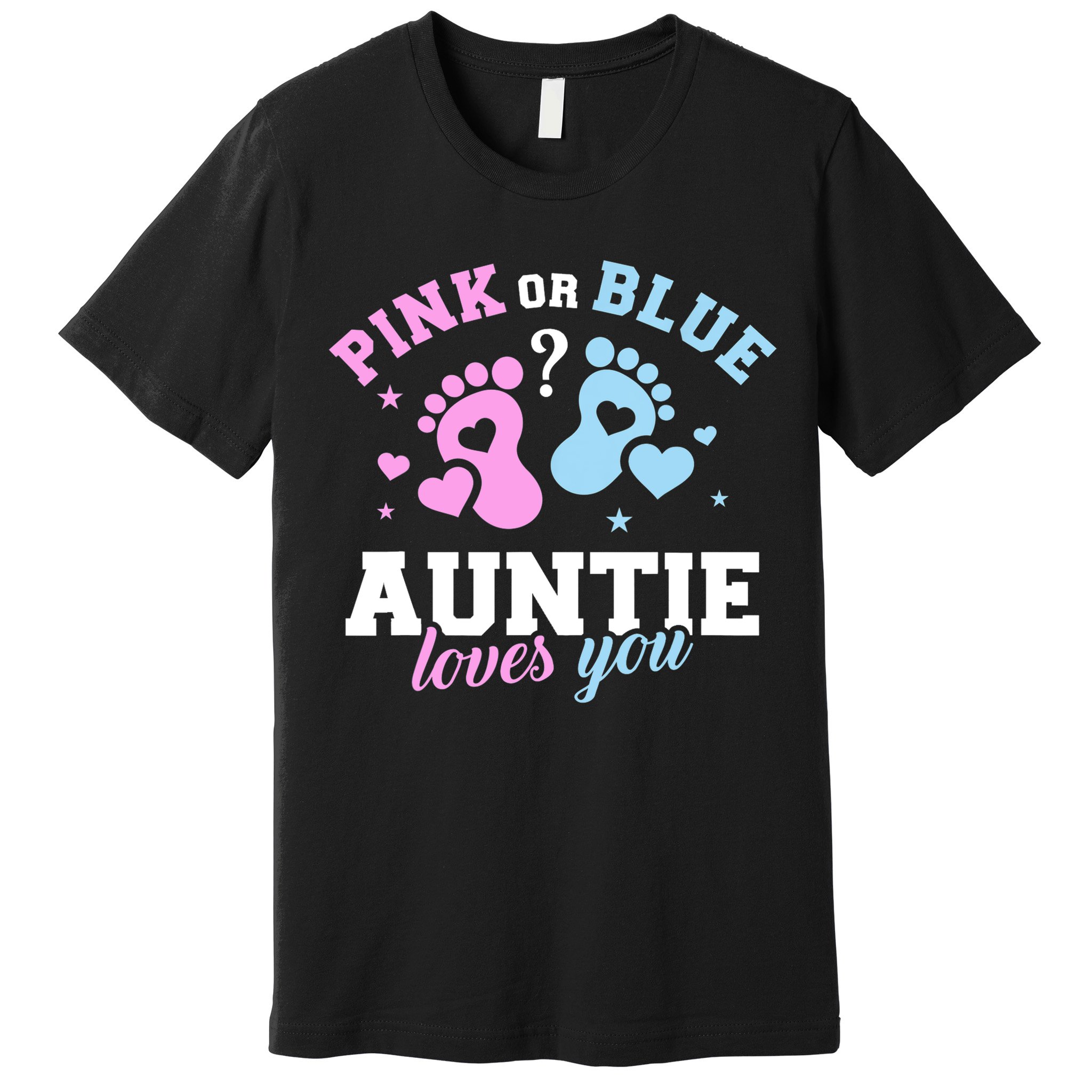 Gender Reveal Auntie Aunt TShirt Premium T-Shirt