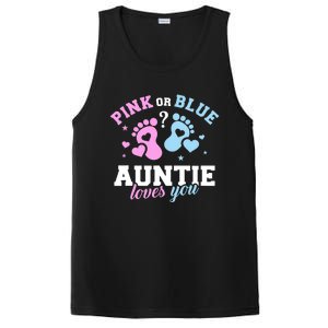 Gender Reveal Auntie Aunt TShirt PosiCharge Competitor Tank