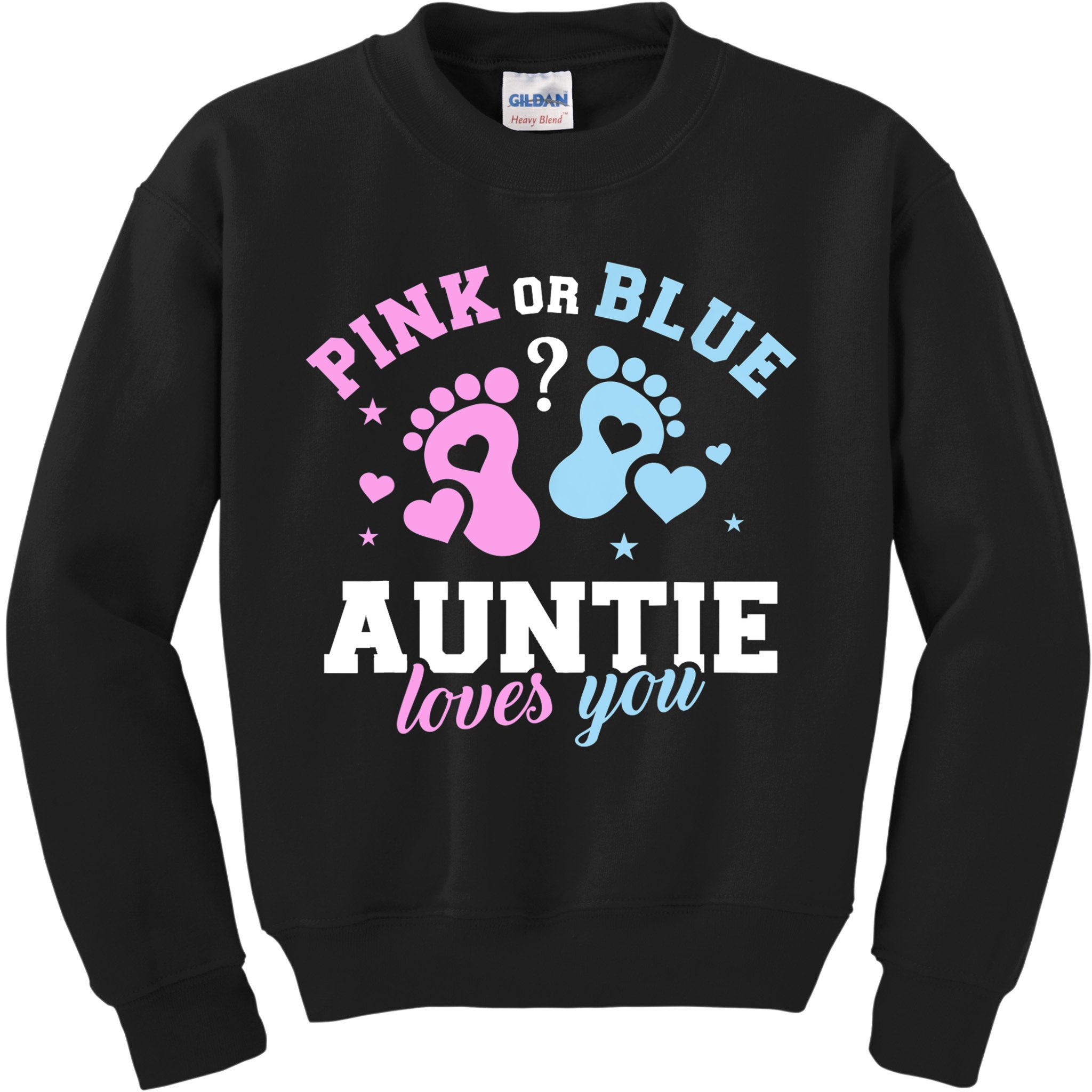 Gender Reveal Auntie Aunt TShirt Kids Sweatshirt