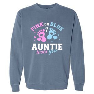 Gender Reveal Auntie Aunt TShirt Garment-Dyed Sweatshirt