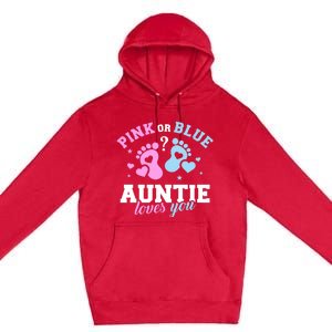 Gender Reveal Auntie Aunt TShirt Premium Pullover Hoodie