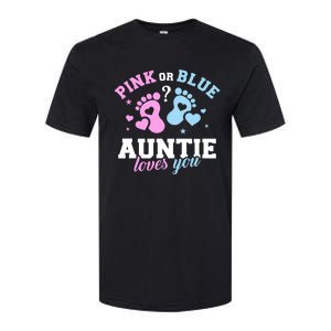 Gender Reveal Auntie Aunt TShirt Softstyle CVC T-Shirt