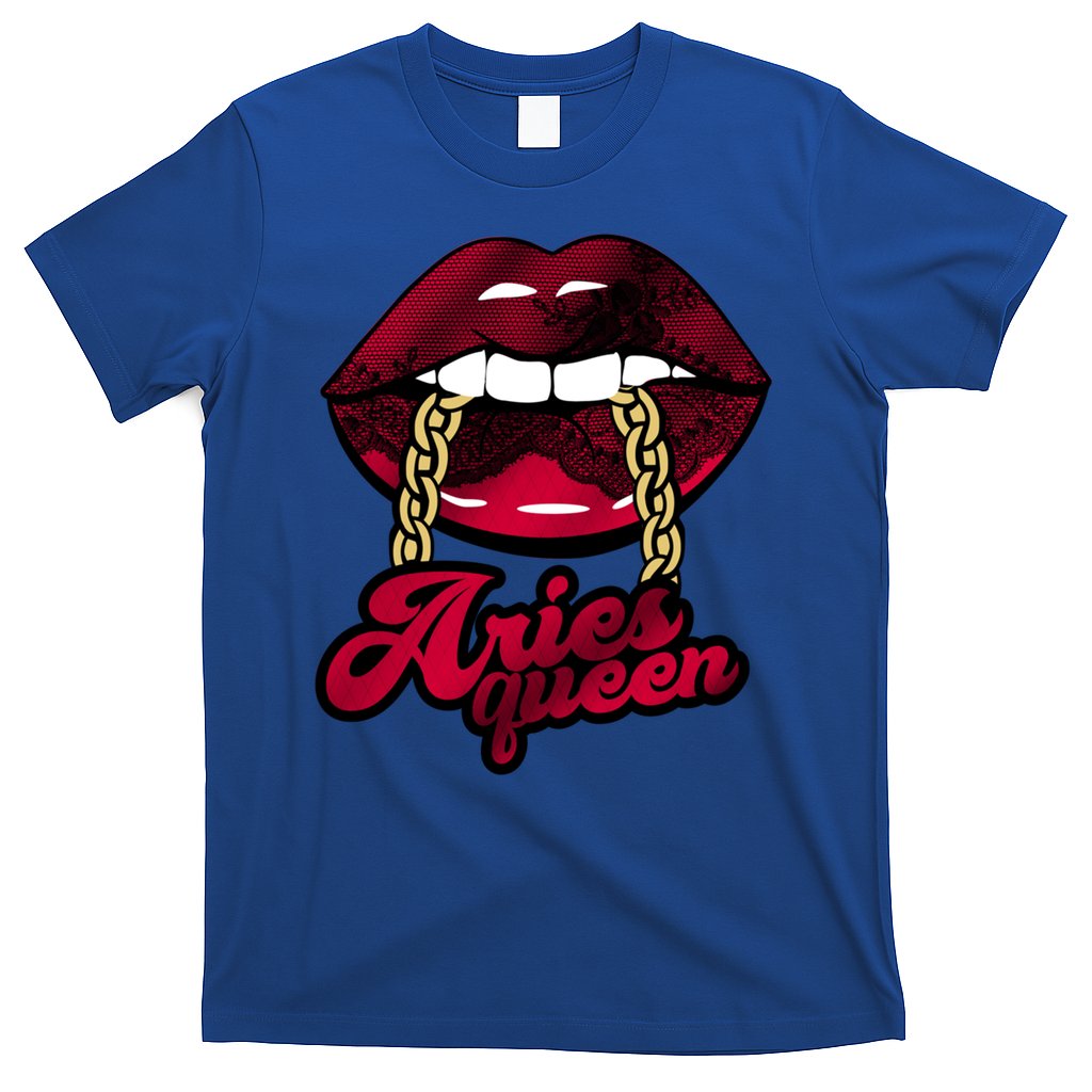 Gothic Red Aries Queen Zodiac Meaningful Gift T-Shirt