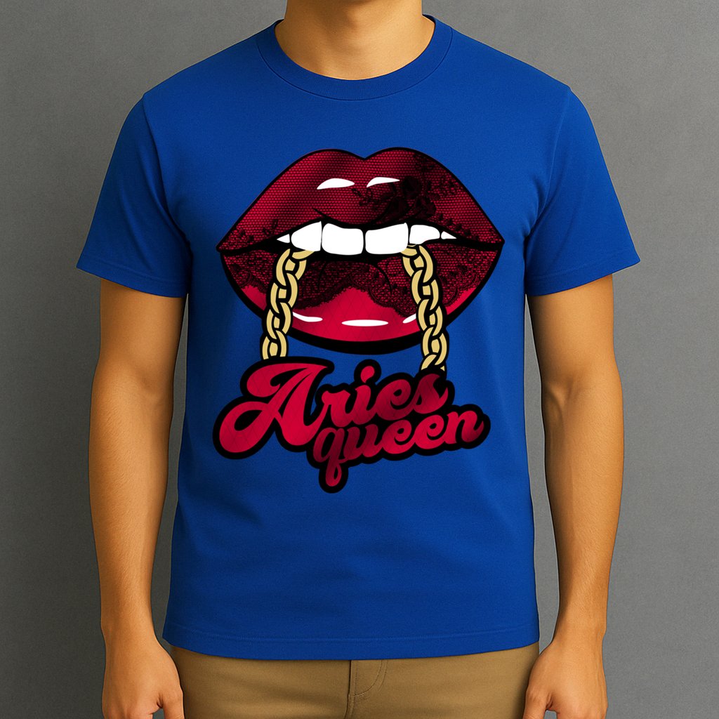Gothic Red Aries Queen Zodiac Meaningful Gift T-Shirt