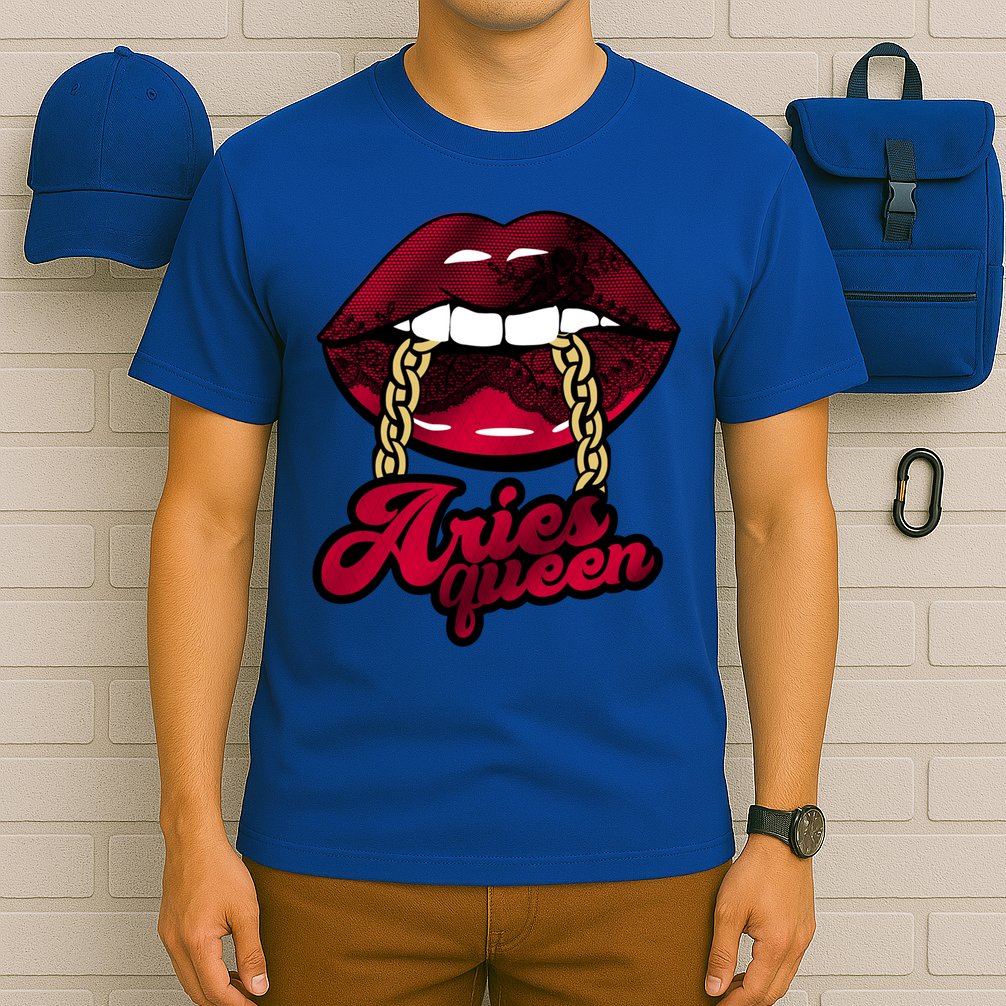 Gothic Red Aries Queen Zodiac Meaningful Gift T-Shirt