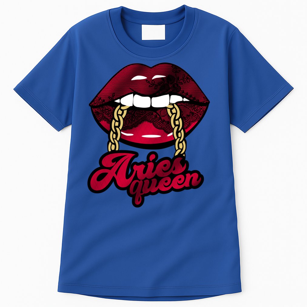 Gothic Red Aries Queen Zodiac Meaningful Gift Tall T-Shirt