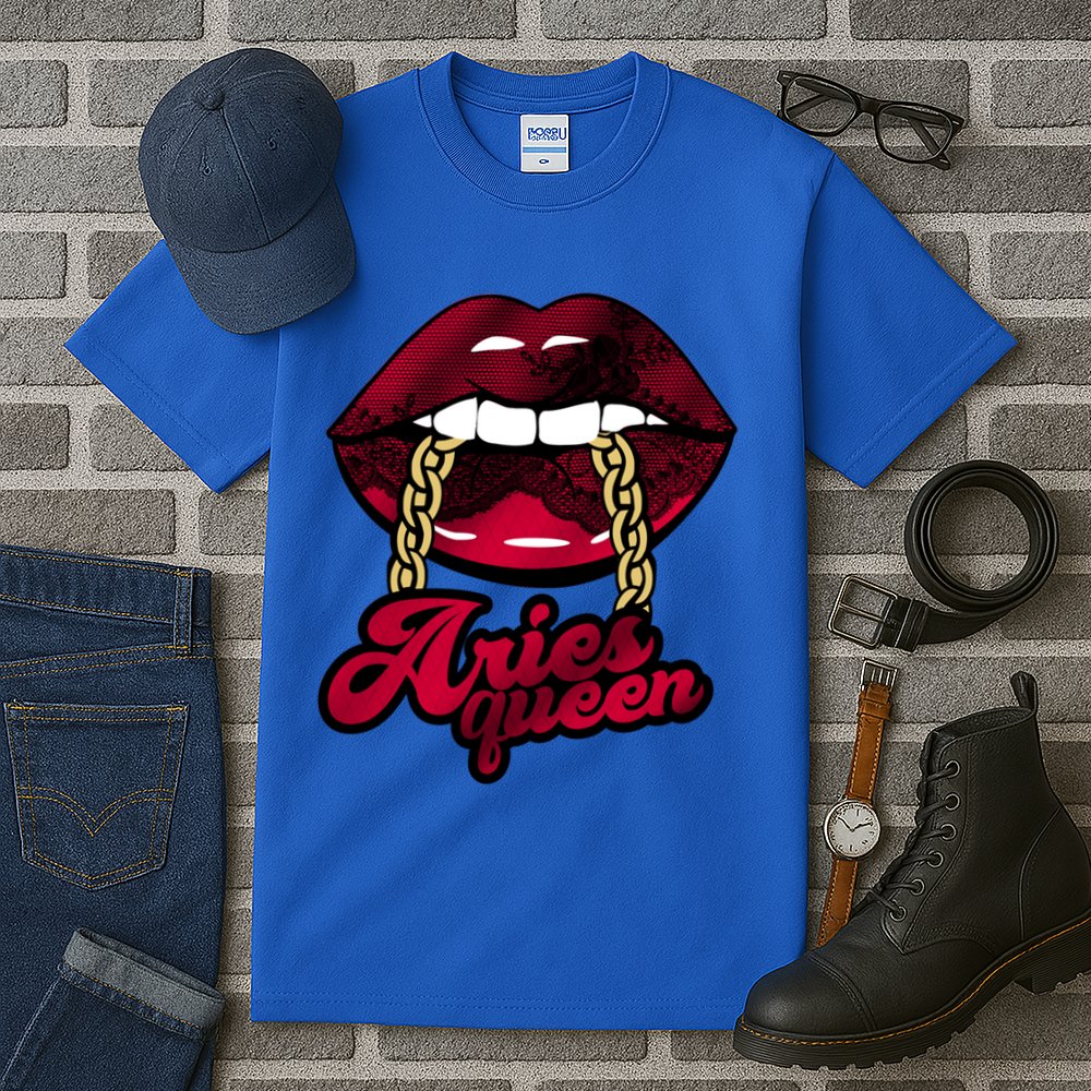 Gothic Red Aries Queen Zodiac Meaningful Gift Tall T-Shirt