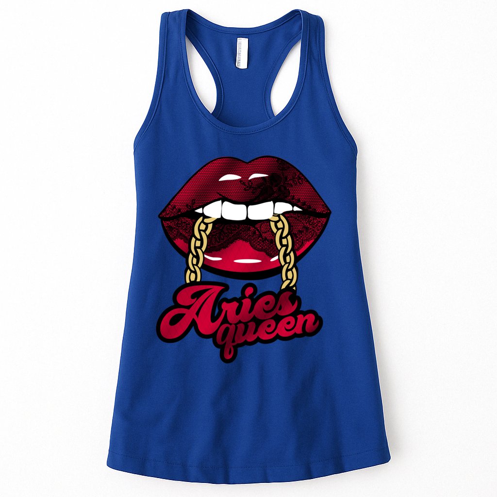 Gothic Red Aries Queen Zodiac Meaningful Gift Womens Tank Top