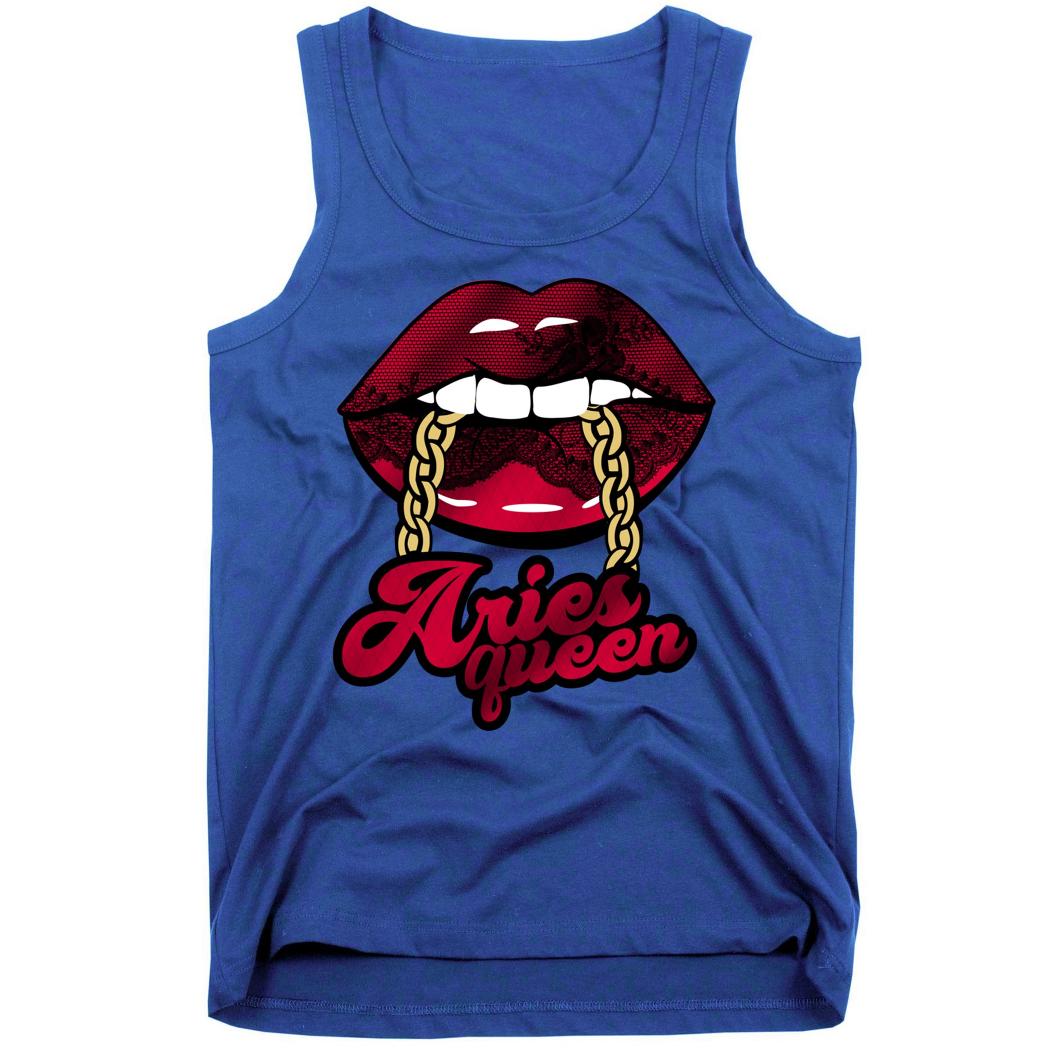 Gothic Red Aries Queen Zodiac Meaningful Gift Tank Top