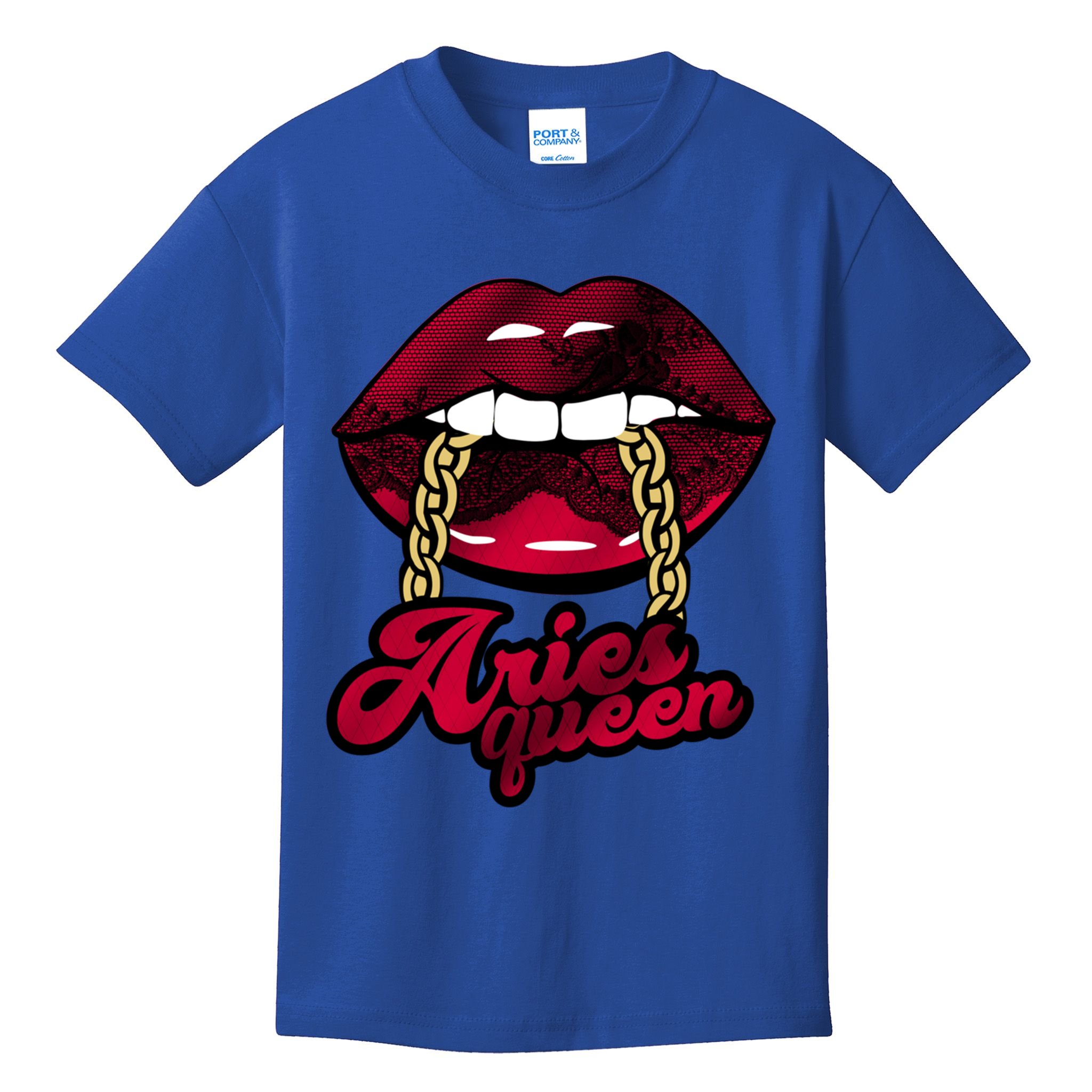 Gothic Red Aries Queen Zodiac Meaningful Gift Kids T-Shirt