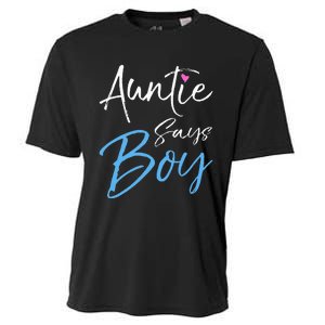 Gender reveal announcement Gifts Auntie Says Cooling Performance Crew T-Shirt