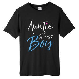 Gender reveal announcement Gifts Auntie Says Tall Fusion ChromaSoft Performance T-Shirt