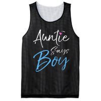 Gender reveal announcement Gifts Auntie Says Mesh Reversible Basketball Jersey Tank