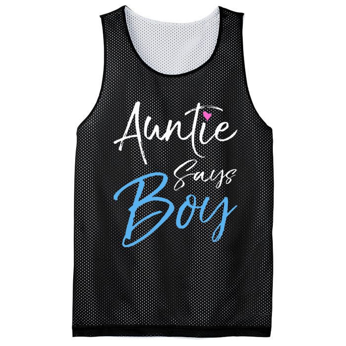 Gender reveal announcement Gifts Auntie Says Mesh Reversible Basketball Jersey Tank