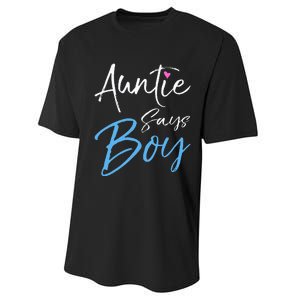 Gender reveal announcement Gifts Auntie Says Performance Sprint T-Shirt