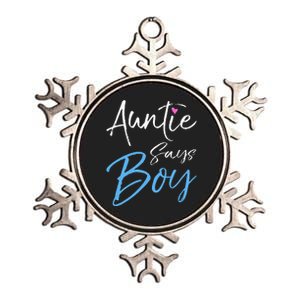 Gender reveal announcement Gifts Auntie Says Metallic Star Ornament