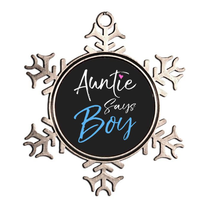 Gender reveal announcement Gifts Auntie Says Metallic Star Ornament