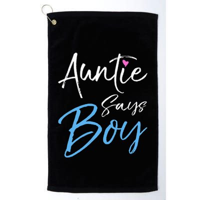 Gender reveal announcement Gifts Auntie Says Golf Towel