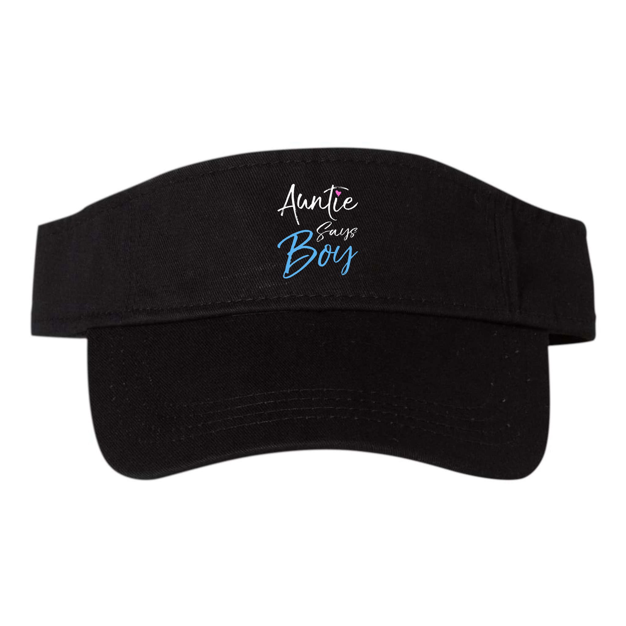 Gender reveal announcement Gifts Auntie Says Visor