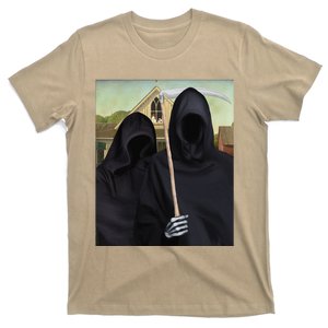 Grim Reaper American Gothic Spooky Halloween Grim Reaper T-Shirt