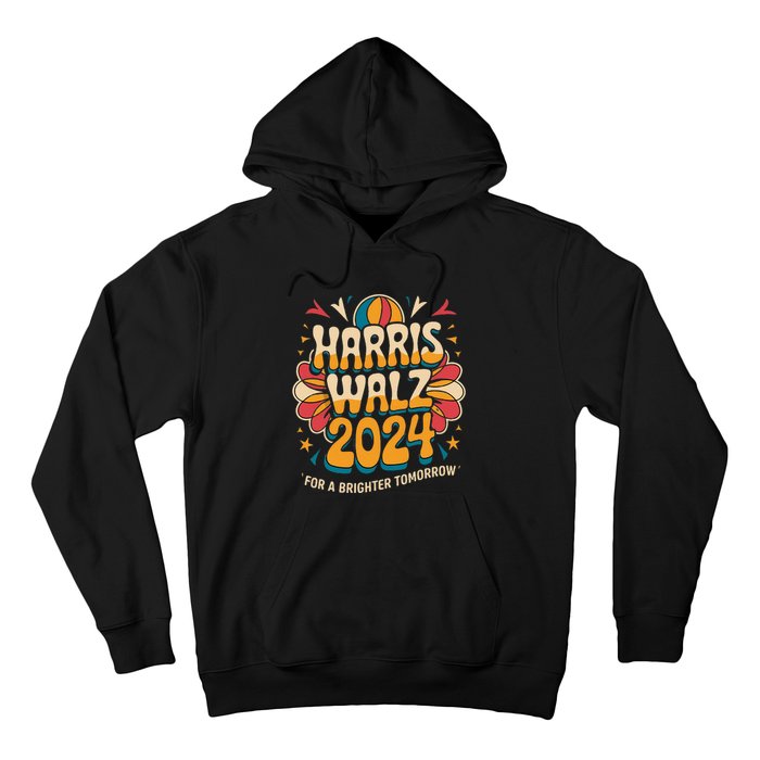 Groovy Retro Art For Kamala Harris 2024 Hoodie