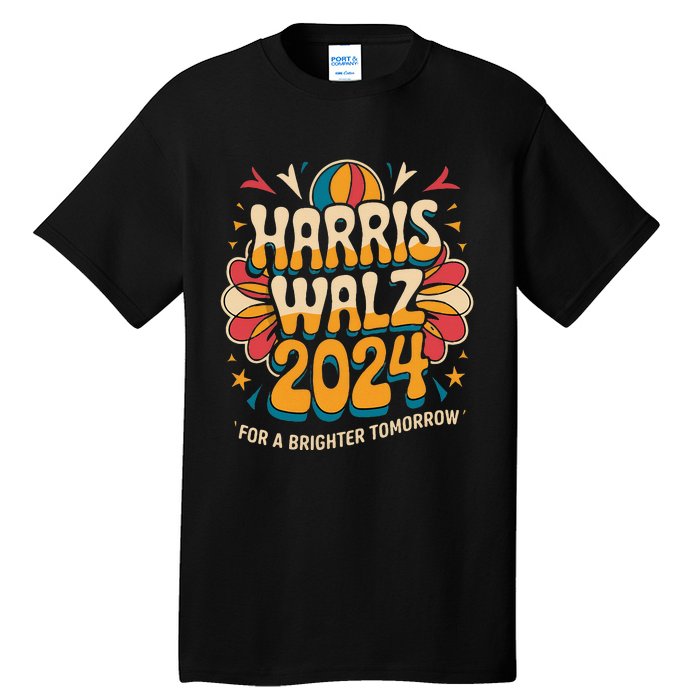 Groovy Retro Art For Kamala Harris 2024 Tall T-Shirt