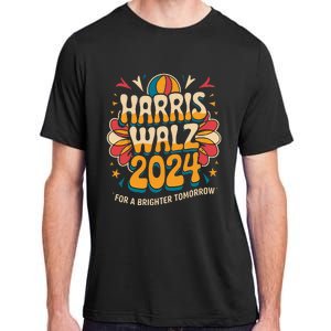 Groovy Retro Art For Kamala Harris 2024 Adult ChromaSoft Performance T-Shirt