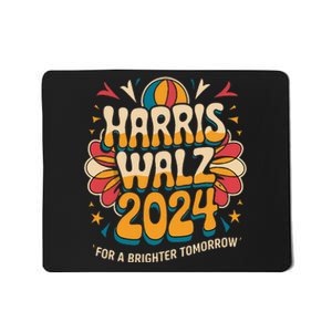 Groovy Retro Art For Kamala Harris 2024 Mousepad