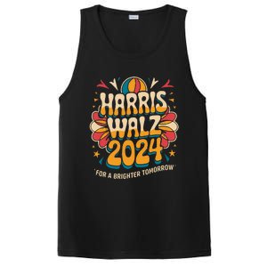 Groovy Retro Art For Kamala Harris 2024 PosiCharge Competitor Tank