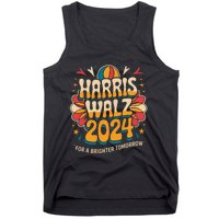 Groovy Retro Art For Kamala Harris 2024 Tank Top