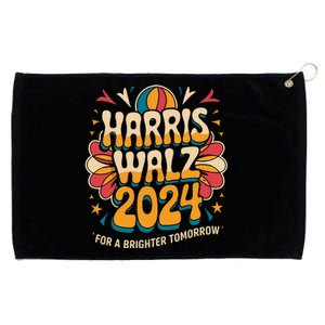 Groovy Retro Art For Kamala Harris 2024 Grommeted Golf Towel