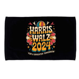 Groovy Retro Art For Kamala Harris 2024 Microfiber Hand Towel