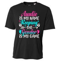 Gender Reveal Auntie Design For A Keeper Of The Gender Aunt Cooling Performance Crew T-Shirt