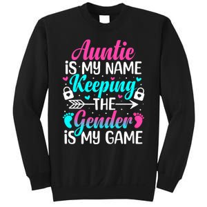 Gender Reveal Auntie Design For A Keeper Of The Gender Aunt Sweatshirt