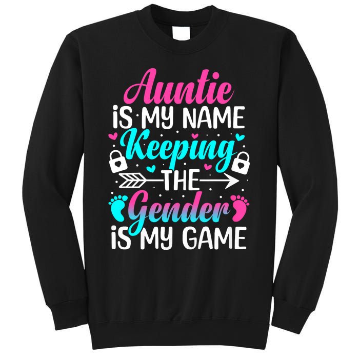 Gender Reveal Auntie Design For A Keeper Of The Gender Aunt Sweatshirt