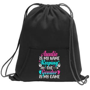 Gender Reveal Auntie Design For A Keeper Of The Gender Aunt Sweatshirt Cinch Pack Bag