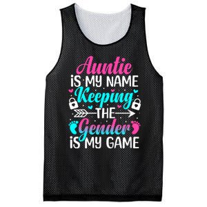 Gender Reveal Auntie Design For A Keeper Of The Gender Aunt Mesh Reversible Basketball Jersey Tank