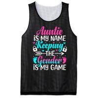 Gender Reveal Auntie Design For A Keeper Of The Gender Aunt Mesh Reversible Basketball Jersey Tank