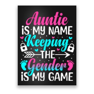 Gender Reveal Auntie Design For A Keeper Of The Gender Aunt Poster