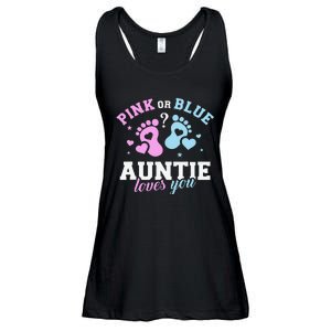 Gender reveal auntie aunt Ladies Essential Flowy Tank