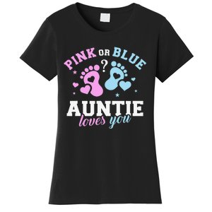 Gender reveal auntie aunt Women's T-Shirt